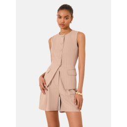 Lipsy Vestă rosé / roz pudră