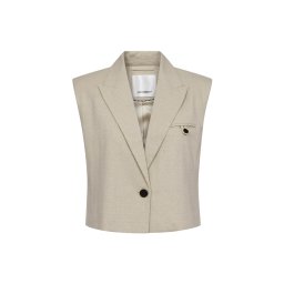 co'couture Vestă ' LeenaCC Linen ' bej