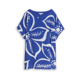 Tom Tailor Women + Tricou crem / bleumarin