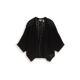 TOM TAILOR Geacă tricotată negru