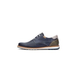 PIKOLINOS Pantofi cu șireturi sport 'Berna' bleumarin / gri / oliv