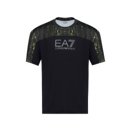 EA7 Emporio Armani Tricou verde / negru