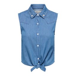 ONLY Bluză 'ONLBRIAR' albastru denim