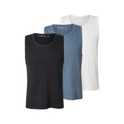 Abercrombie & Fitch Tricou opal / negru / alb