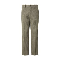 Abercrombie & Fitch Pantaloni cu dungă ecru / oliv