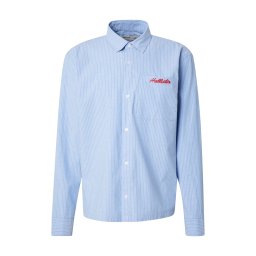 HOLLISTER Cămașă albastru deschis / roșu deschis