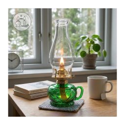 Brilagi - Lampă cu petrol MERLIN verde