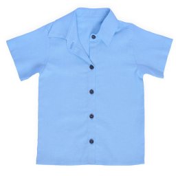 Cămașă din In pentru Copii,Culoare Blue