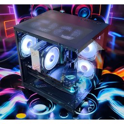 Calculator Gaming Intel Coffee Lake Core i7 9700, 32GB DDR4, SSD NVME 512GB + 1TB HDD, video ASUS Radeon RX 5700 XT ROG STRIX GAMING O8G 8GB GDDR6 256-bit, Telecomanda ARGB