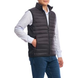 Vesta barbati subtire, Urban fit, negru (Marime vesta: 3XL)