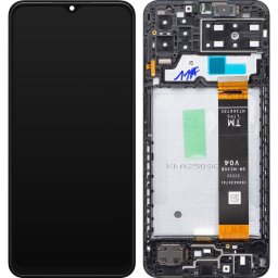 Piese si componente Display cu Touchscreen Samsung Galaxy A13 A135, cu Rama, Negru, Swap GH82-28508A