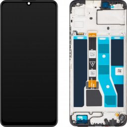 Piese si componente Display cu Touchscreen Realme C53, cu Rama, Negru (Mighty Black), Swap 621029000039