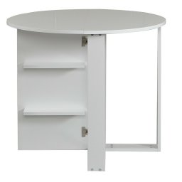 Masă pliantă Middle Shiny White, alb