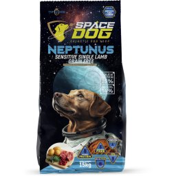 Space Dog Neptunus Sensitive Single - cu miel, fără cereale 15 kg