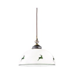 Lustră pe cablu Kolarz 731.32.102 NONNA 1xE27/75W/230V d. 36 cm verde