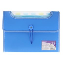 Mapa Strigo Plastic Extensibil A4, 12 Compartimente, albastru