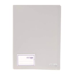 Mapa Strigo, PP, A4, 30 folii protectie, gri
