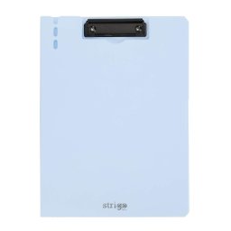 Clipboard Strigo vertical A4, suport stilou, albastru deschis