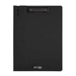 Clipboard Strigo vertical A4, suport stilou, negru