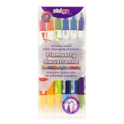Markere Strigo duble cu schimbare de culoare, 6 buc/10 culori