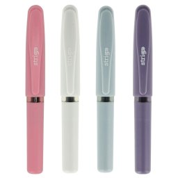 Pix cu gel Strigo MINI, 0.5 mm, cerneala albastra, mix 4 culori SSC440