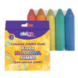 Creta Strigo colorata, Jumbo, 5 culori