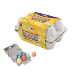Creta Strigo colorata ovala, 6 culori