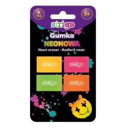 Blister guma de sters Strigo Neon x4 SSC178