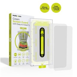 Husa Husă telefon Mobile Origin Screen Guard friendly 17 Max, set 2 bucati pentru iPhone 17 Pro Max, aplicator inclus