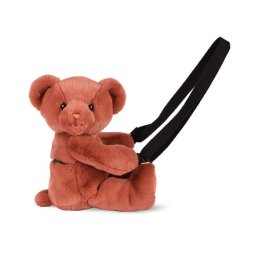 Geanta crossbody adorabila, Ursulet din plus, 30 cm, Teracota