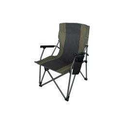 Scaun de camping pliant cu încălzire 11/5V verde/gri