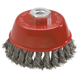 Perie cupa flex, toroane, inox, M14 65 mm