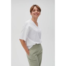 Marisse Women's T-Shirt L-Ts-4613 White