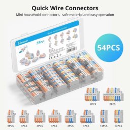 Divizor conector Sonoff D1-2 pentru îmbinarea rapidă a firelor (cu 10 tipuri, kit de 54 buc.)
