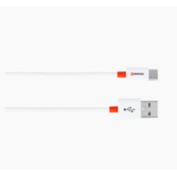 Cablu USB SKross Essentials Line 2 in 1 cu Conector USB la Lightning 1m Alb