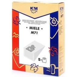 Set Saci Hartie K&M pentru Aspirator Miele S 246 - S 256 5 Bucati