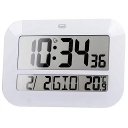 Ceas de Perete TREVI Digital OM 3540 D 46Cm Temperatura Calendar Alb