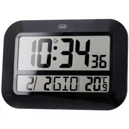 Ceas de Perete TREVI Digital OM 3540 D 46cm Temperatura Calendar Negru