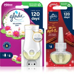 GLADE Electric scented oil Relaxing Zen + Warm Apple Pie ambalaj economic 3 buc