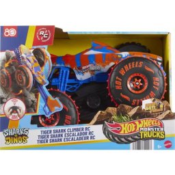 Hot Wheels: Monster Trucks Mega Tiger Shark cu telecomandă