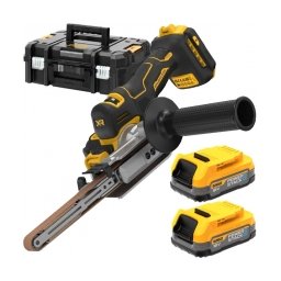 DeWalt - DCM200E2T - Slefuitor cu banda cu 2 acumulatori, Li-Ion, 18 V, 1.7 Ah, valiza speciala
