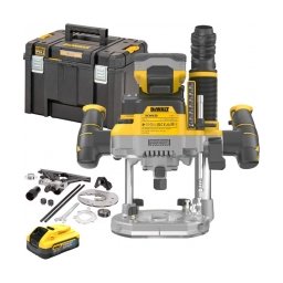 DeWalt - DCW620H2 - Masina de frezat cu 2 acumulatori si incarcator, Li-Ion, 18 V, 5 Ah, 8, 12 mm, valiza speciala