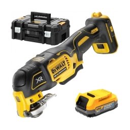 DeWalt - DCS356E1T - Multicutter cu 1 acumulator si incarcator, Li-Ion, 18 V, 1.7 Ah, valiza speciala
