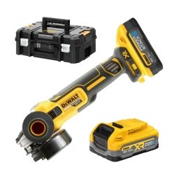 DeWalt - DCG405S2T - Polizor unghiular cu 2 acumulatori, Li-Ion, 18 V, 3.5 Ah, 125 mm, valiza speciala
