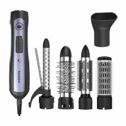 Ondulator de par KENSEN H5 05-KRFS11-001, 1000 W, 5 in 1, Black/Satin silver