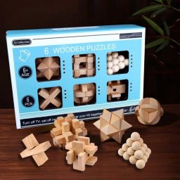 Set de Puzzle-uri 3D din Lemn