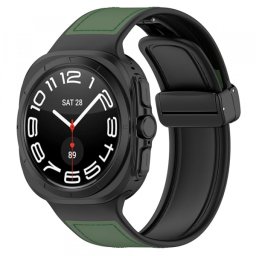 Curea Techsuit W056 pentru Samsung Galaxy Watch Ultra Series, Verde