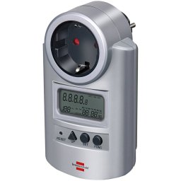 Priza Programabila Brennenstuhl Primera-Line Energiemess PM231E cu Contor Consum Energie Argintiu