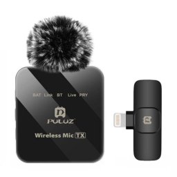 Microfon PULUZ Wireless Lavaliera PU647B Negru