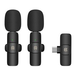 Microfon PULUZ Wireless PU3151B Lavaliera Type C Negru